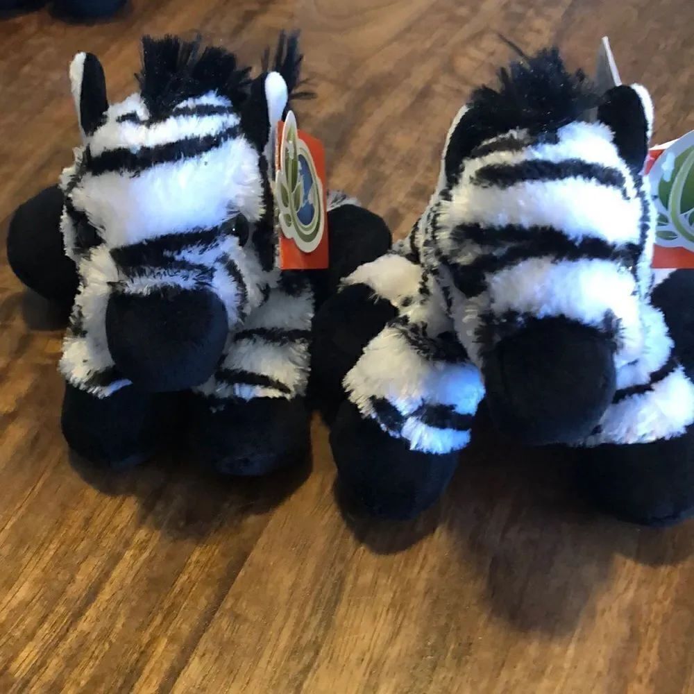 Wild Republic mini zebra-2 plushes - Picture 5 of 9